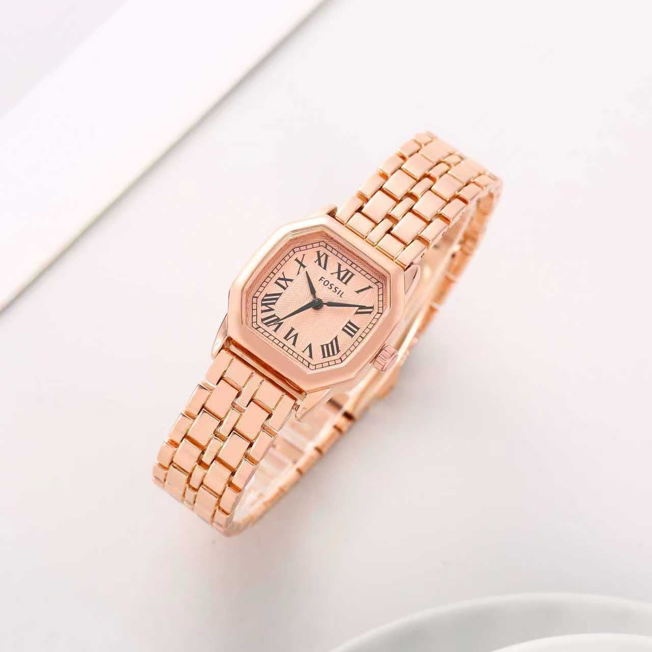 Fos Girls Full Rose Colour New Roman Design Trending Girls Watch