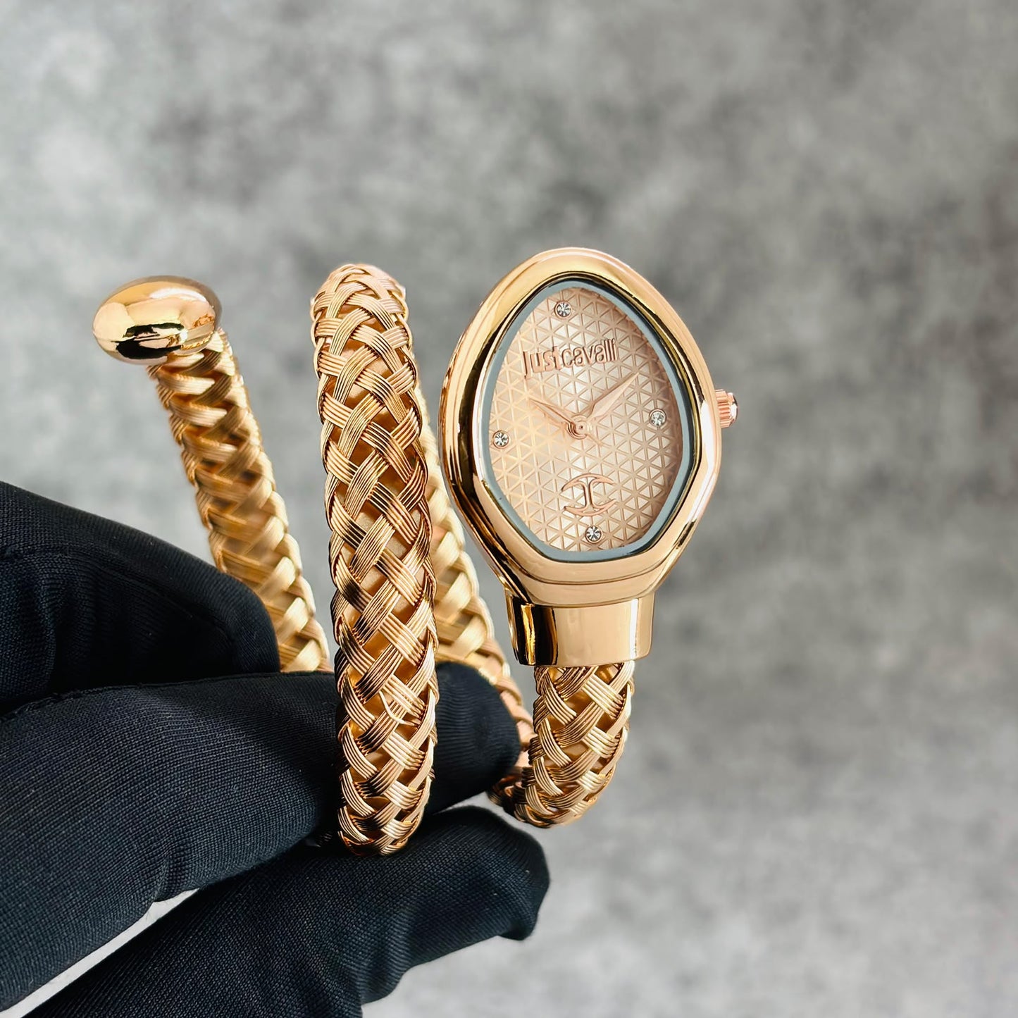 Cavali Snake Full Rose Gold Womens Watch