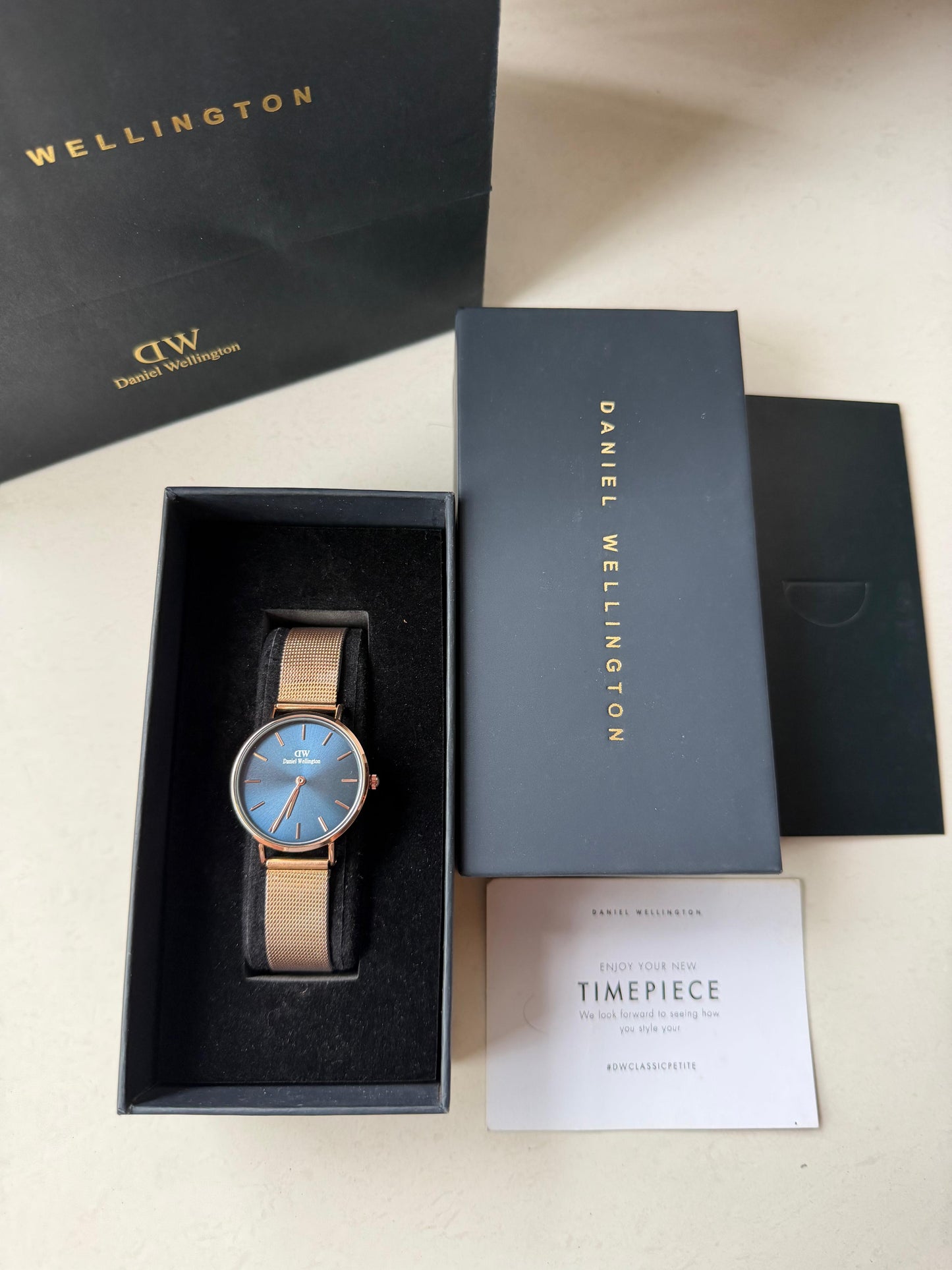 D-W Design 3 Rose Blue Womens watch