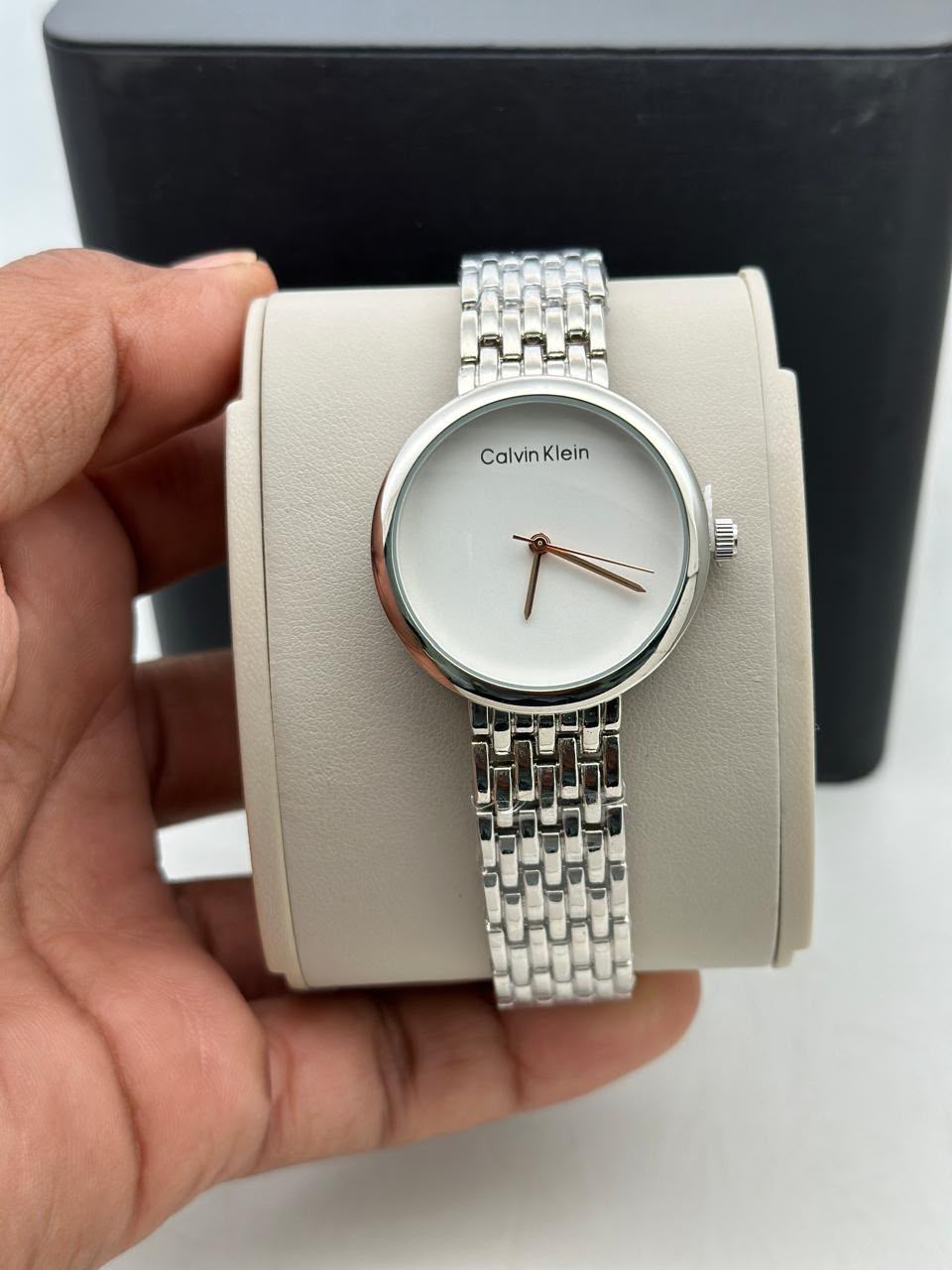 C-K GIRLS WATCH SILVER WHITE COLOUR