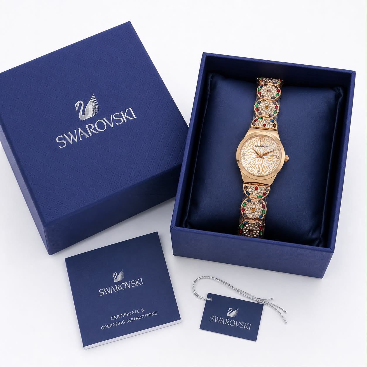 Svaroski Diamond Rose Gold Womens Watch
