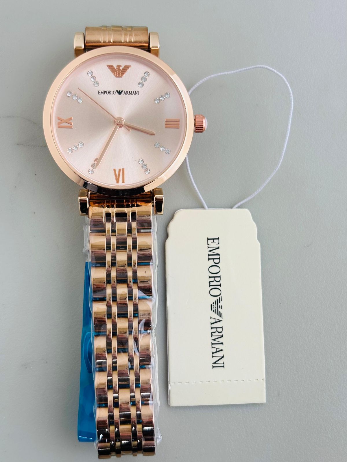 ARMAN GIRLS WATCH Rose Gold BELT Pink Diamond Dial (Design 5)
