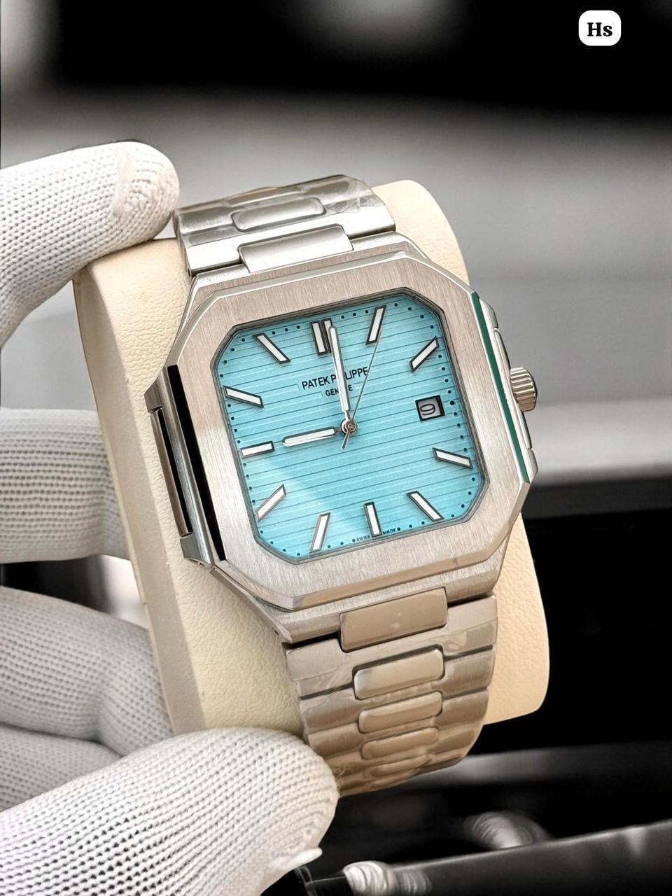 PP SQUARE DIAL SILVER TIFFANY WATCH