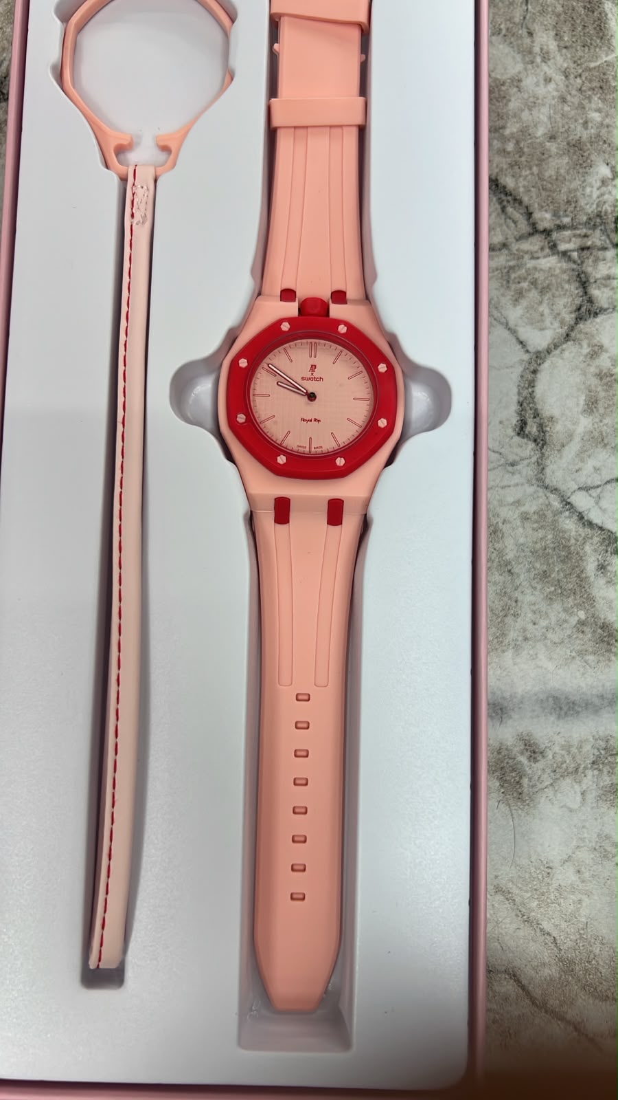 ROYAL POP WATCH RED COLOUR FIBER BODY