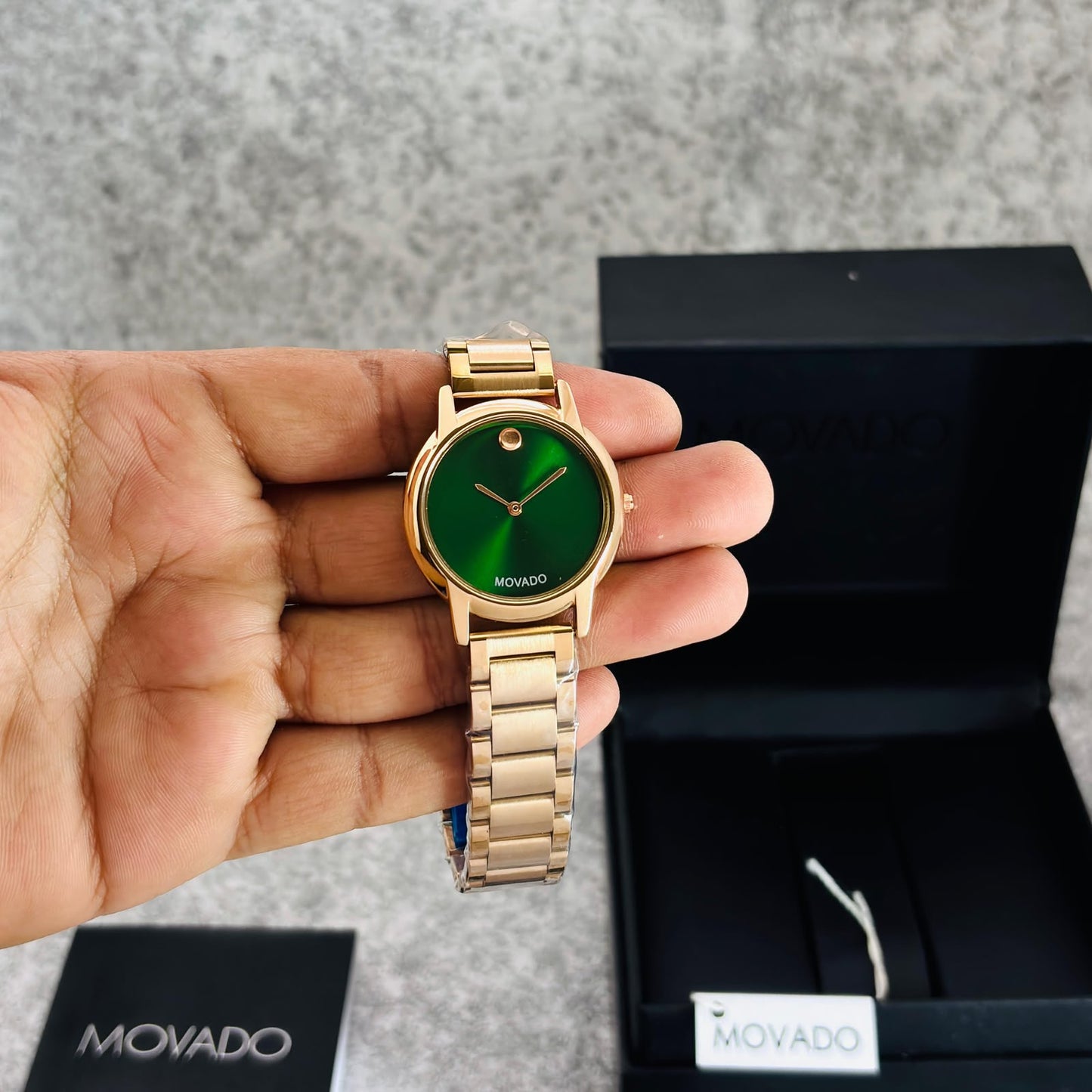 Mowado Rose Green dial Womens Watch