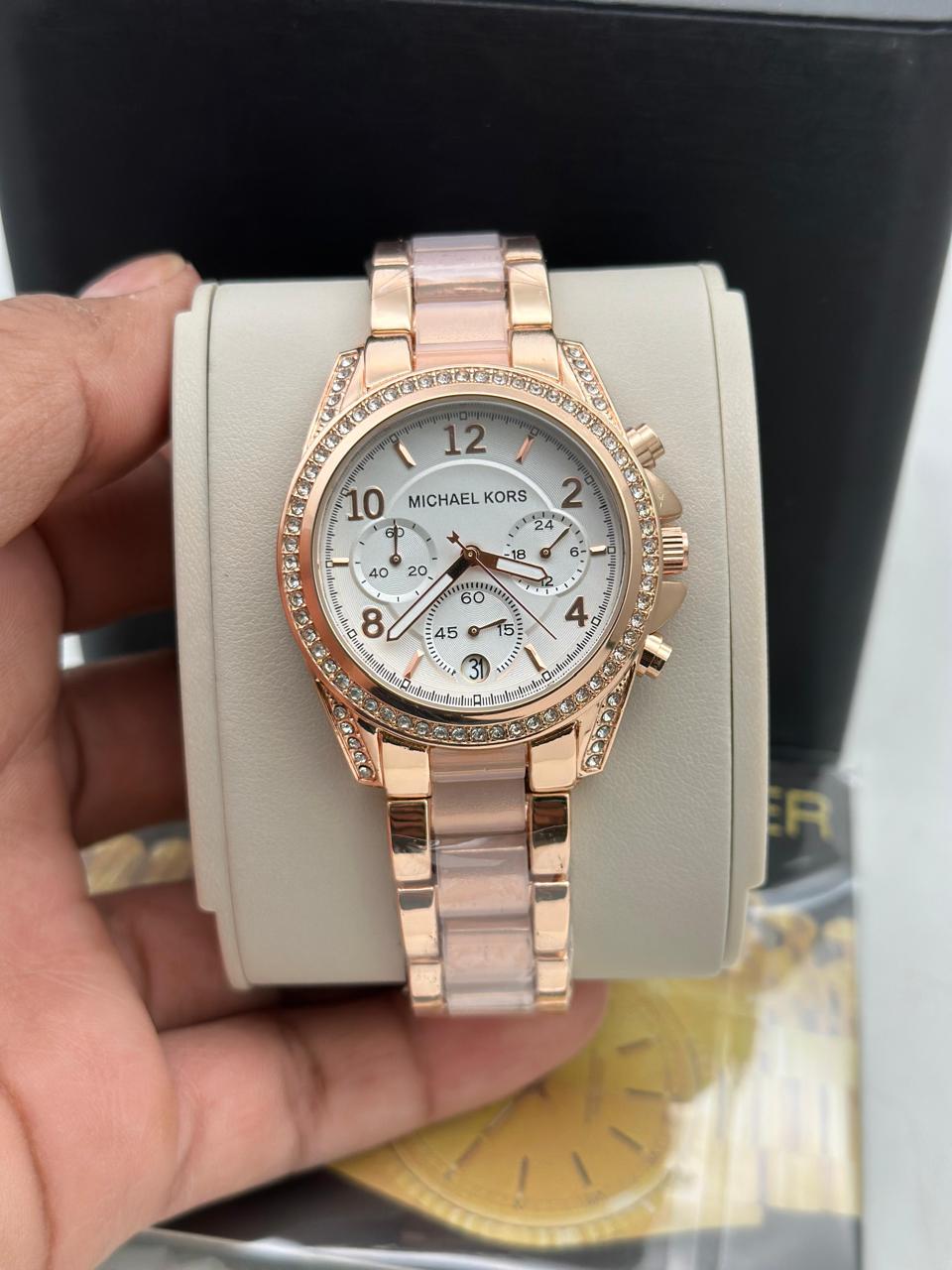 MK GIRLS ROUND WHITE DIAL ( 12-2-4