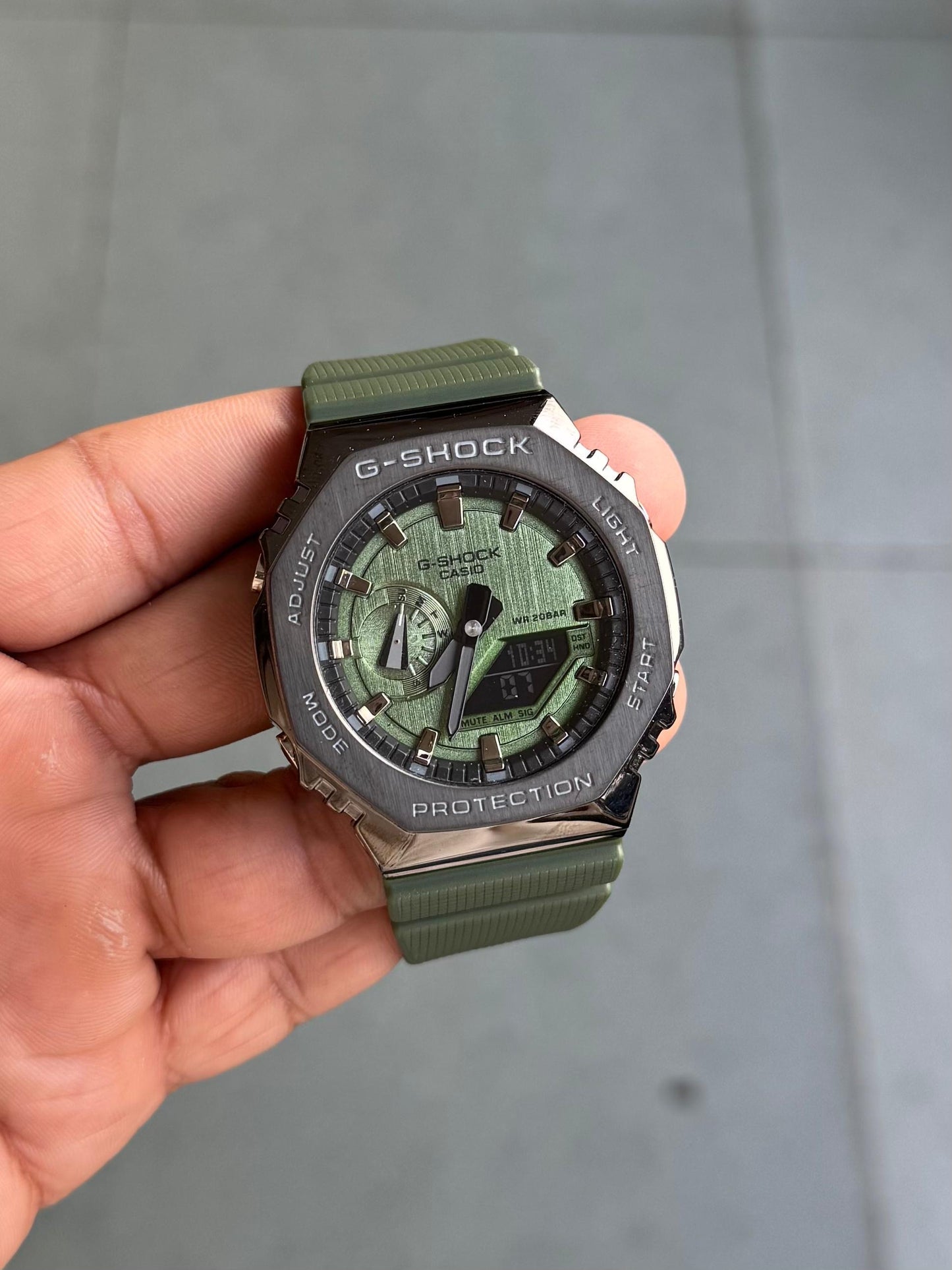 GM GREEN ANALOG DIGITAL WATCH