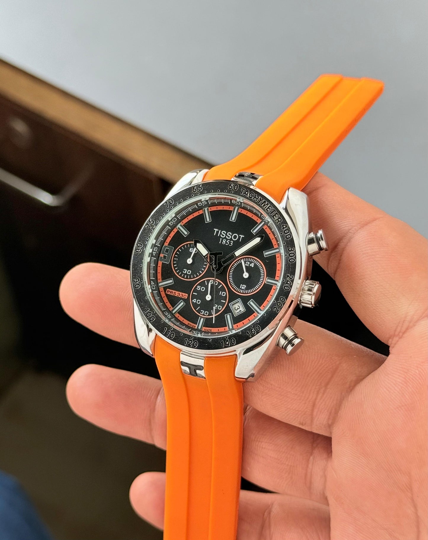 Tisso Orange Belt Trending Watch ✅