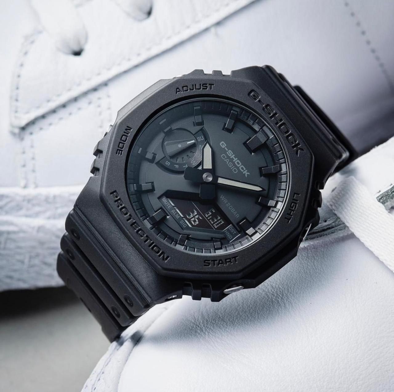SB PREMIUM GA Black Dual Display Fiber body Watch – SB WATCHES