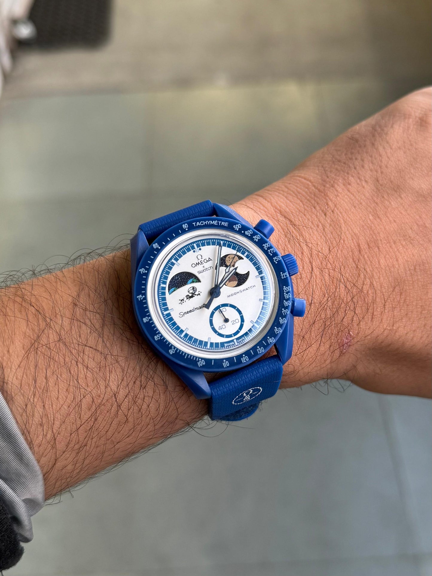 MOON SWAT-CH BLUE FIBER BODY WATCH