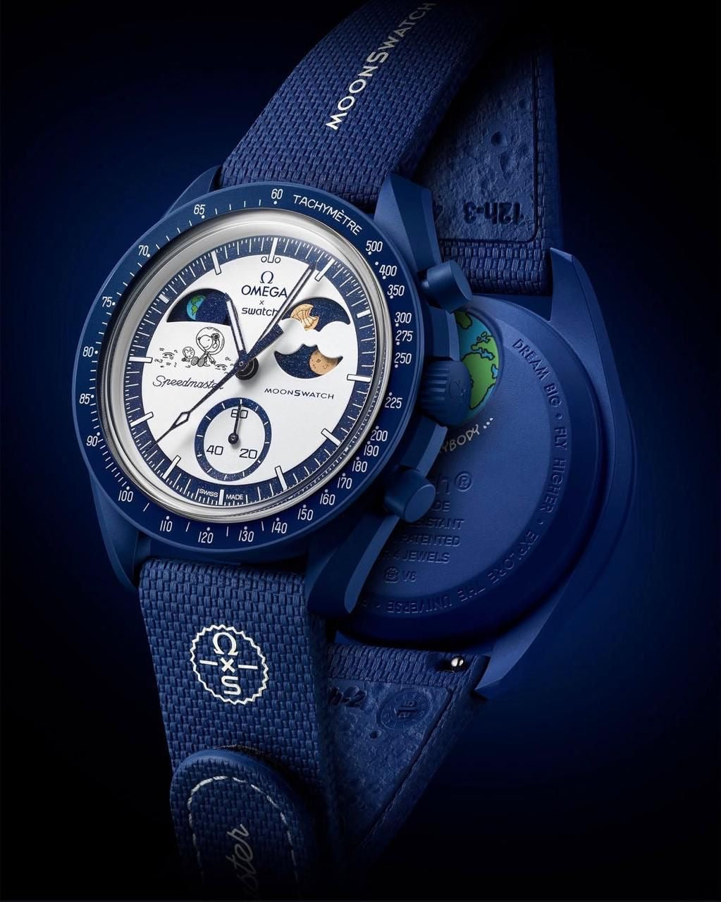 MOON SWAT-CH BLUE FIBER BODY WATCH