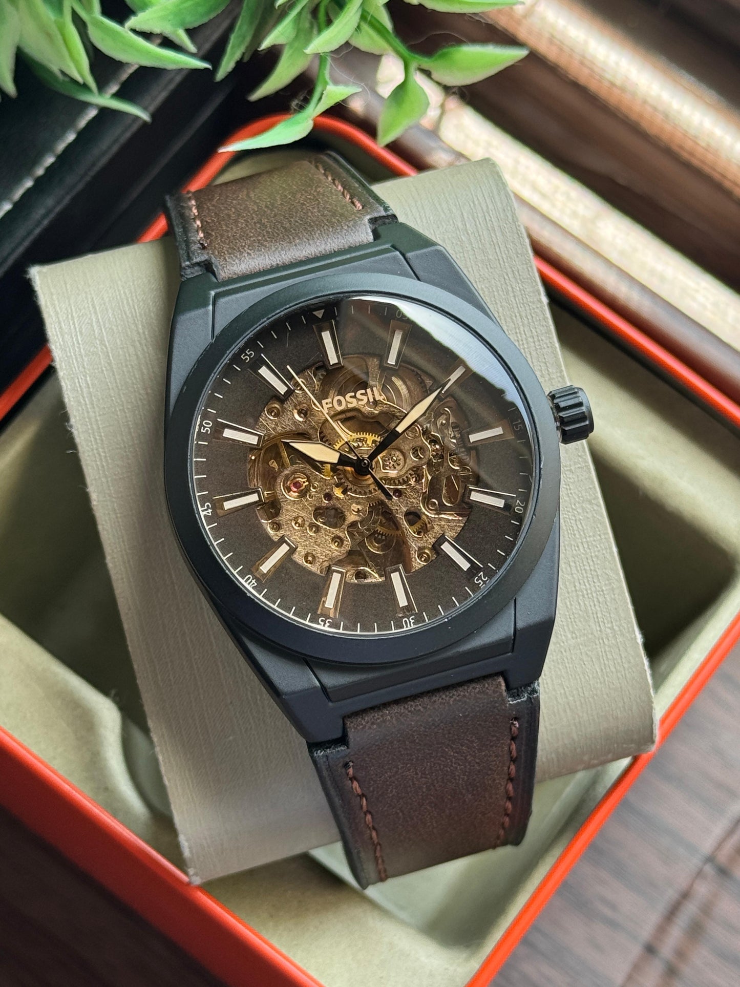FOSS OVAL DESIGN AUTOMATIC WATCH