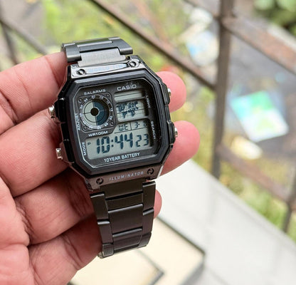 Iluminator Chain Full Black Digital watch
