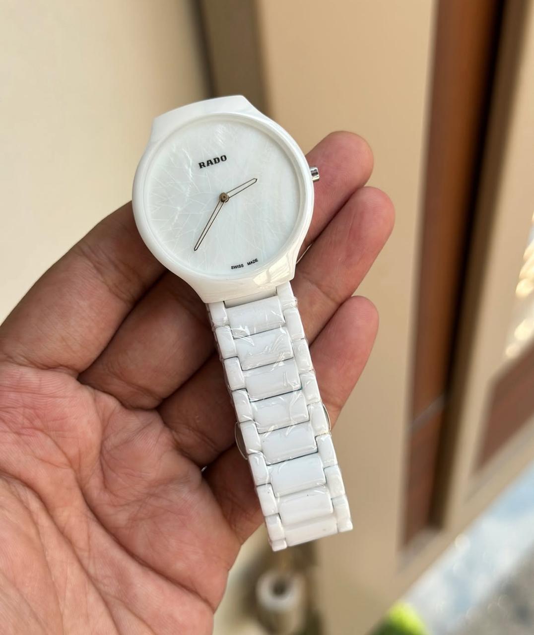 RAADOO Watch White Colour Pure Cermaic Material