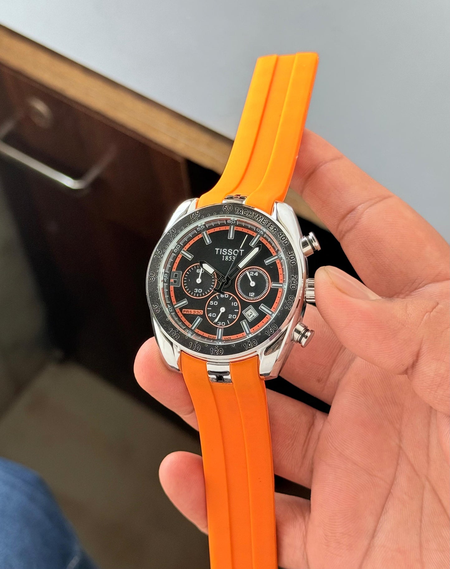 Tisso Orange Belt Trending Watch ✅