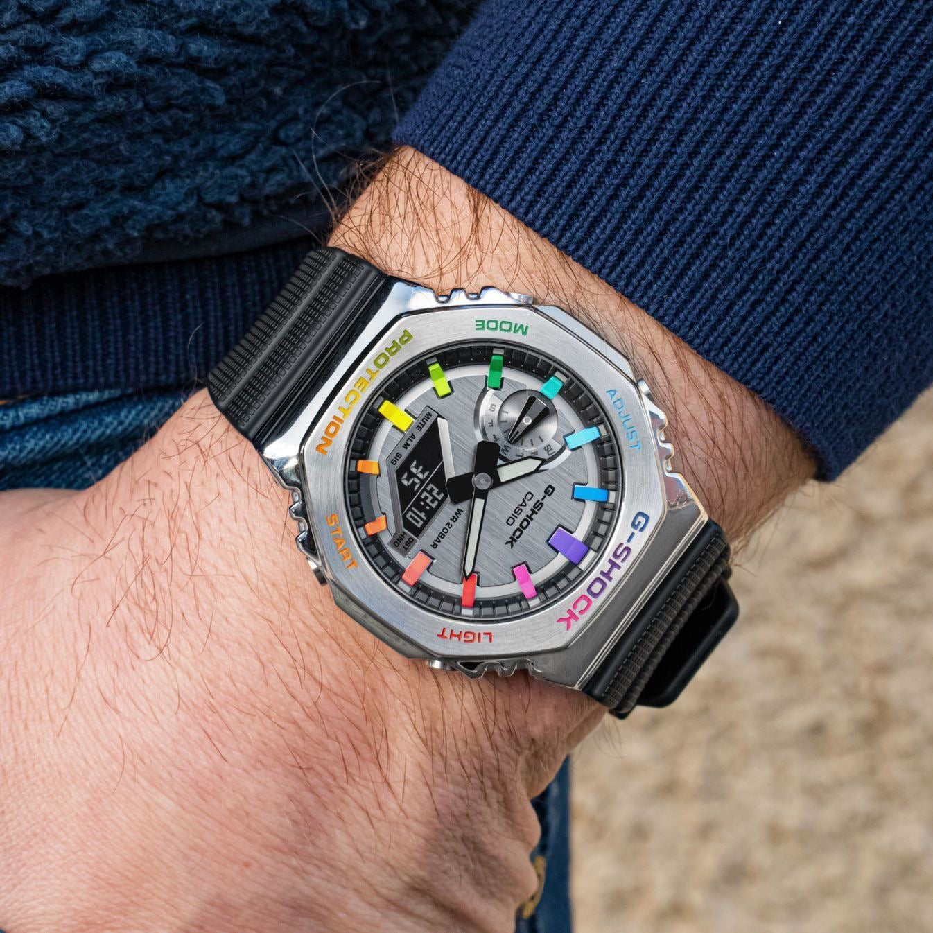 GM RAINBOW ANALOG DIGITAL SPORTS WATCH