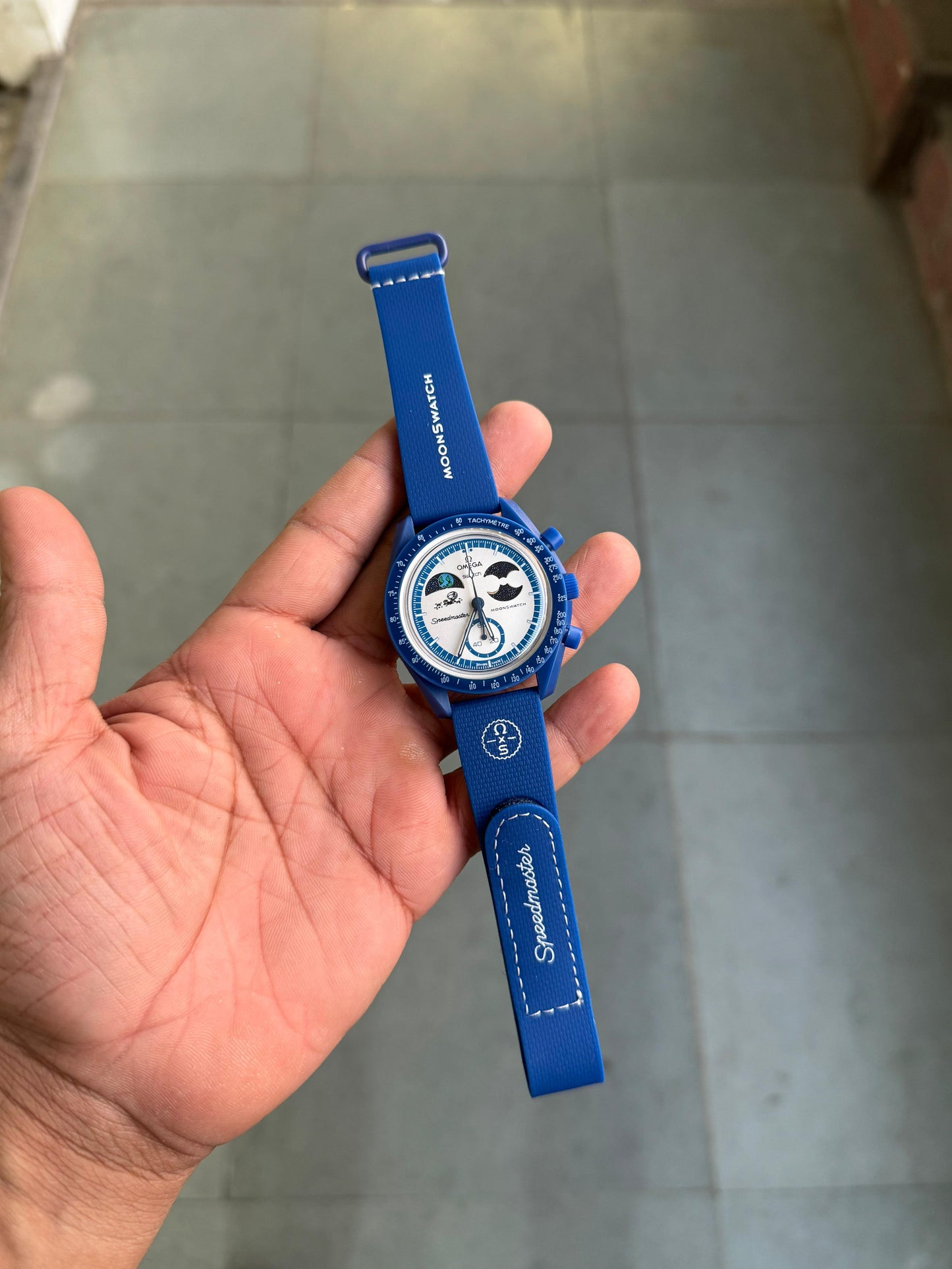 MOON SWAT-CH BLUE FIBER BODY WATCH
