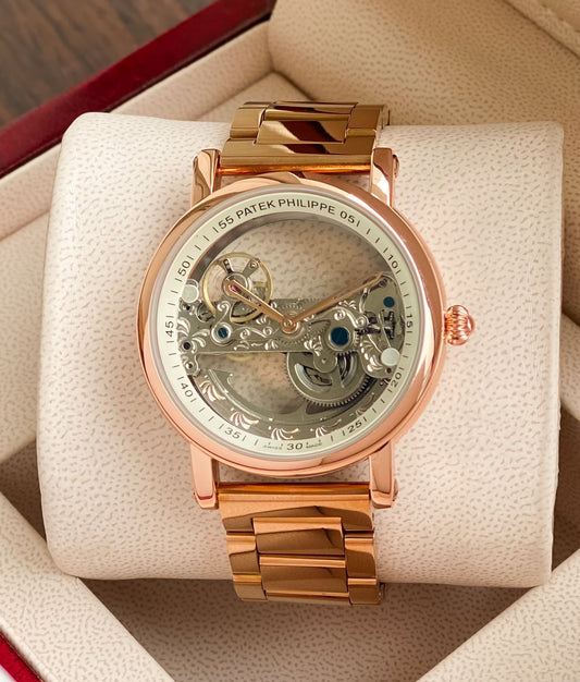 SB LUXURY PP AUTO OPEN TRANSPARENT AUTOMATIC WATCH