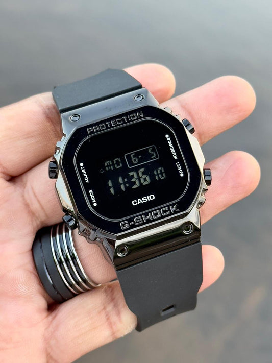 SB PREMIUM BLACK DIAL FIBER BELT SPORTS WATCH ( Fiber Black )