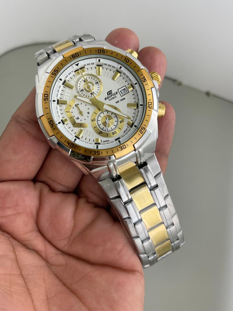 SB PREMIUM TWO TONE WHITE DIAL 539  Chronograph MODEL