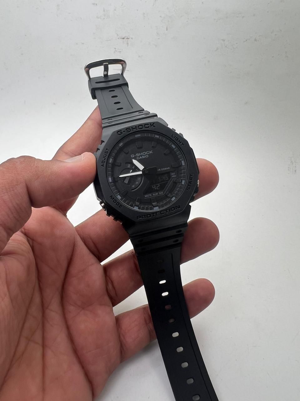 SB PREMIUM GA  Black Dual Display Fiber body Watch