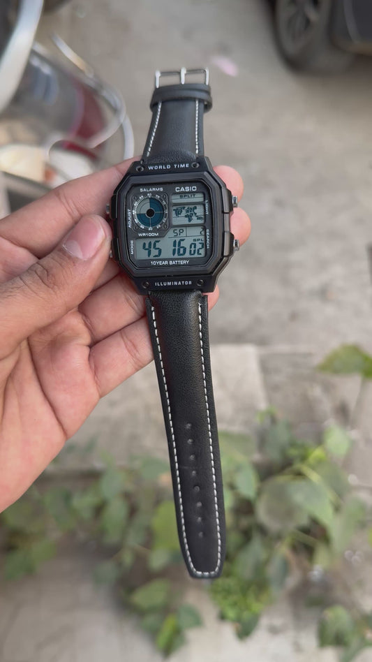 SB PREMIUM ILUMINATOR REGULAR FULL BLACK DIGITAL WATCH
