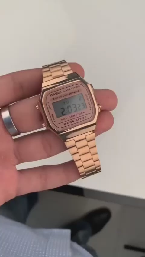 SB PREMIUM VINTEGE ROSE GOLD DIGITAL WATCH