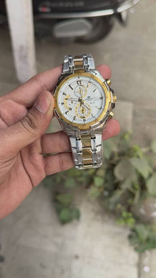 SB PREMIUM TWO TONE WHITE DIAL 539  Chronograph MODEL
