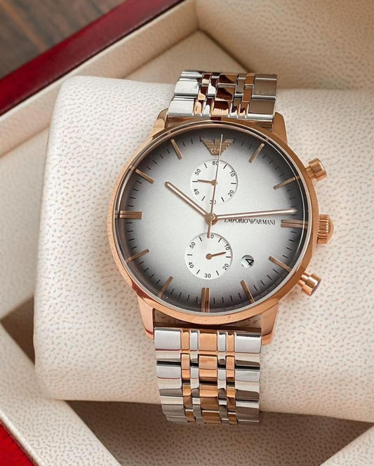 Arman Japnese Two Tone Greyish Dial Watch ( Battery Operated )