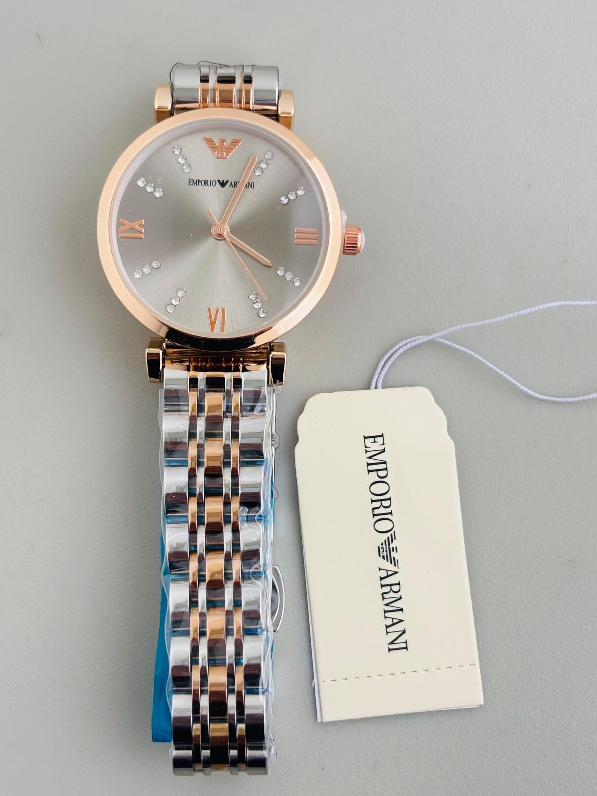 ARMAN GIRLS WATCH Dual Tone  BELT Grey  Dial ( design 14)