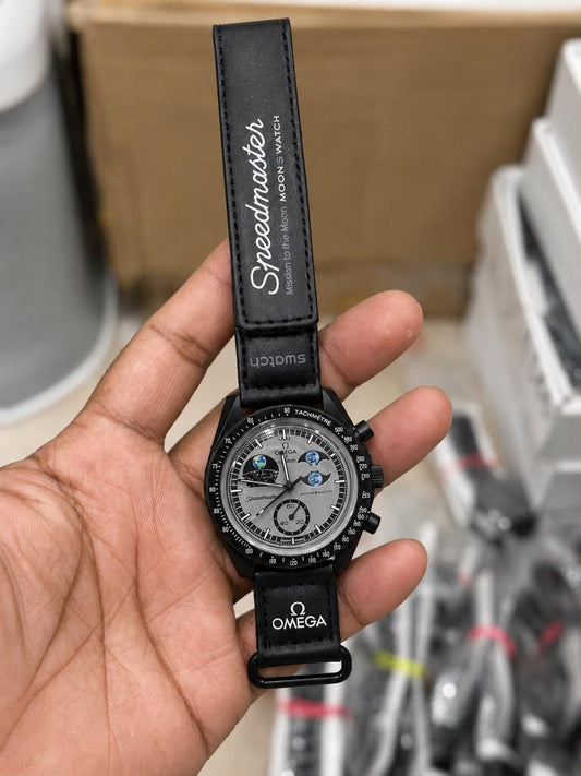 MOON SWAT-CH  Full Black Fiber Body WATCH ( 29gm leight Weight Watch )