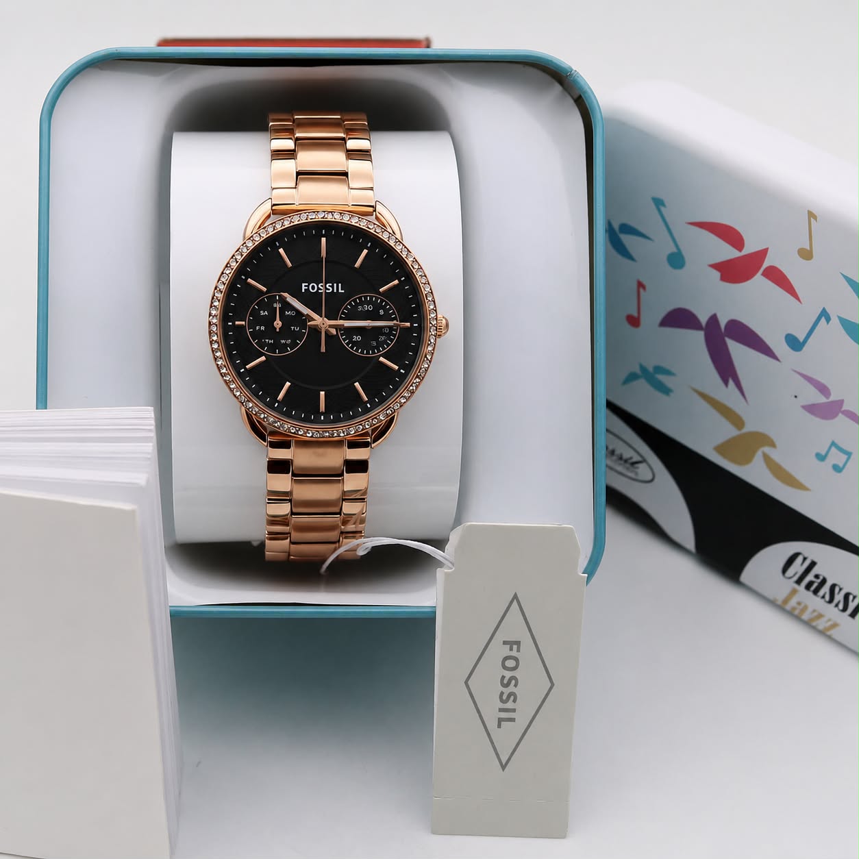 Fos Girls Japnese Rose  Black Dial Womens Watch