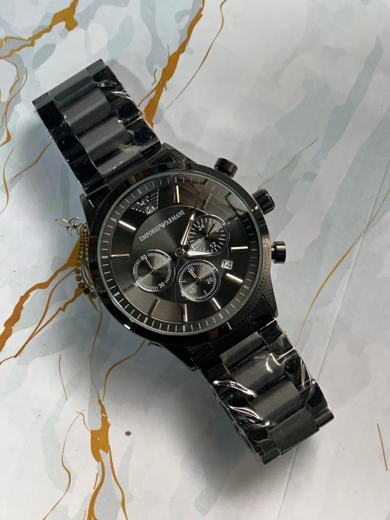 Arman Japnese Full Black Dial Watch ( Battery Operated )