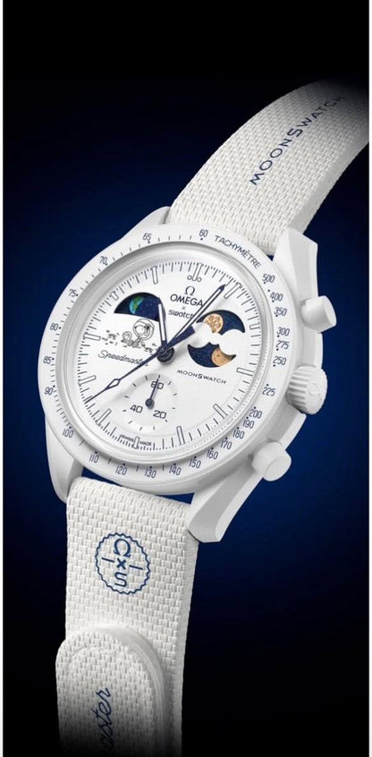 MOON SWAT-CH White Colour Fiber Body WATCH ( 29gm leight Weight Watch )