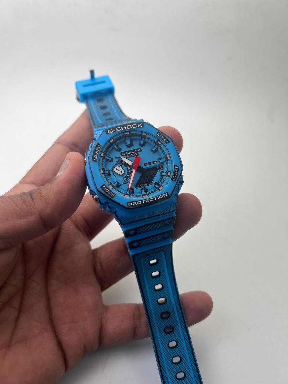 Manga blue watch demanding article and colour
Dual Time ( Analog + Digital)