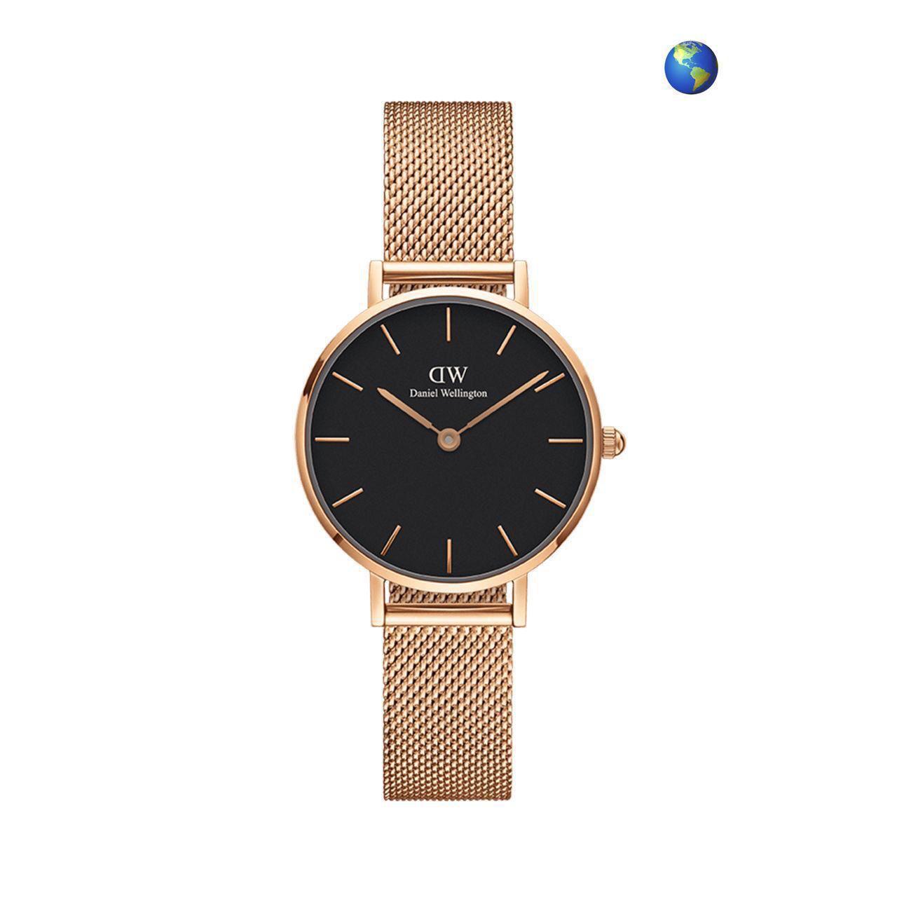 D-W Design 3 Rose Black Womens watch