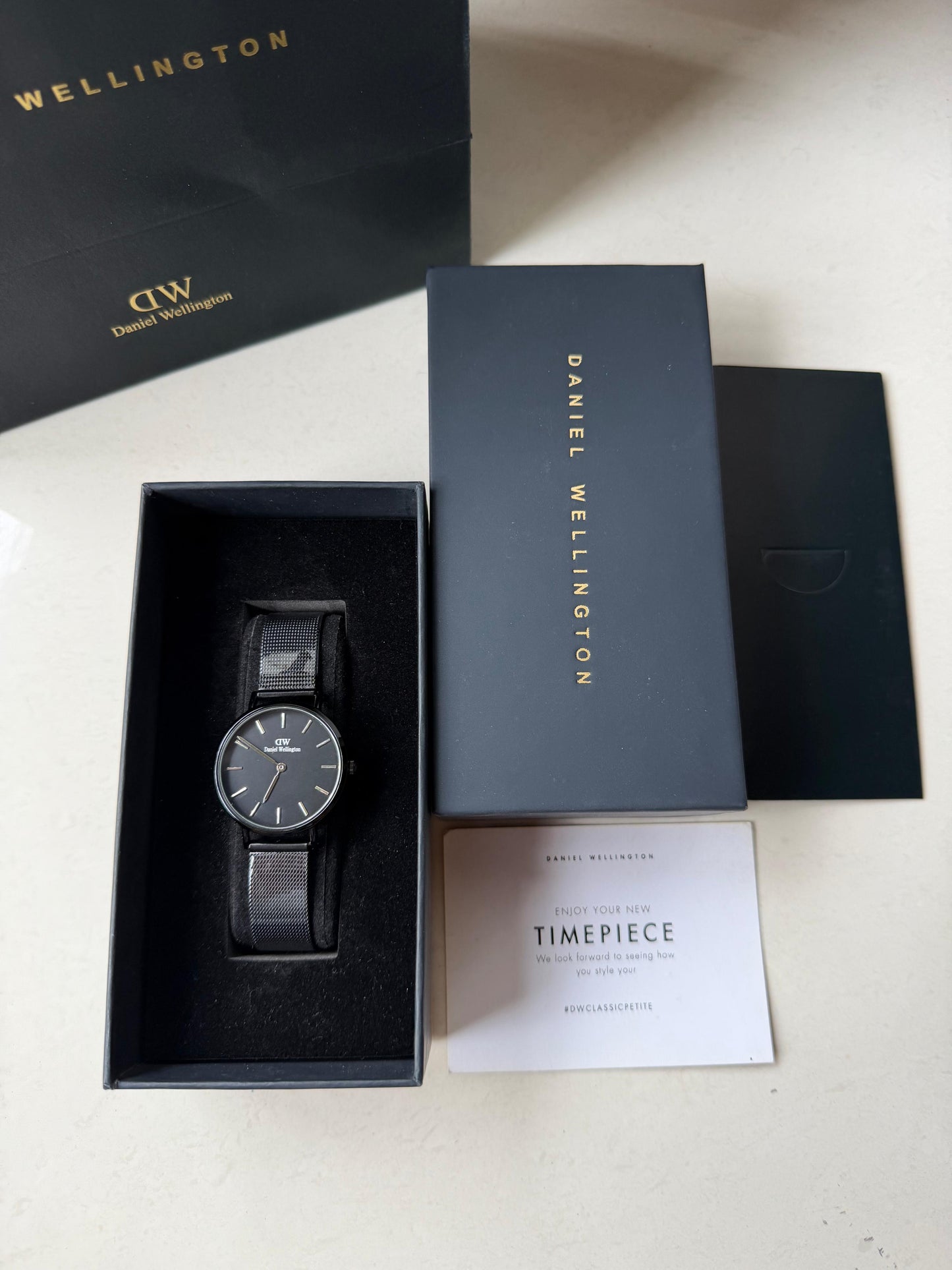 D-W Design 3 Full Black Womens watch