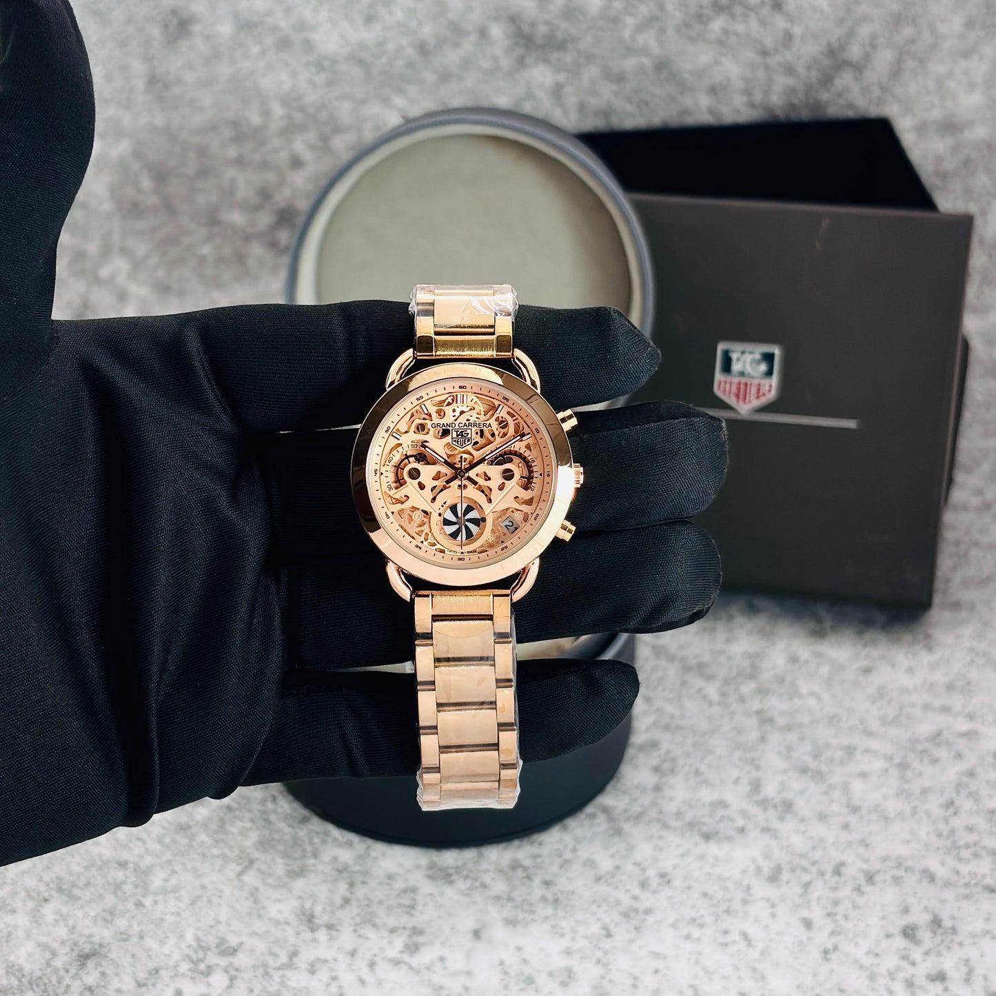 CR-7 WATCH FOR GIRLS
( Full Rose Gold  )