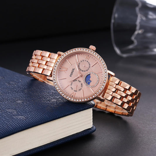 Fos Girls Roman Full Rose Gold Diamond