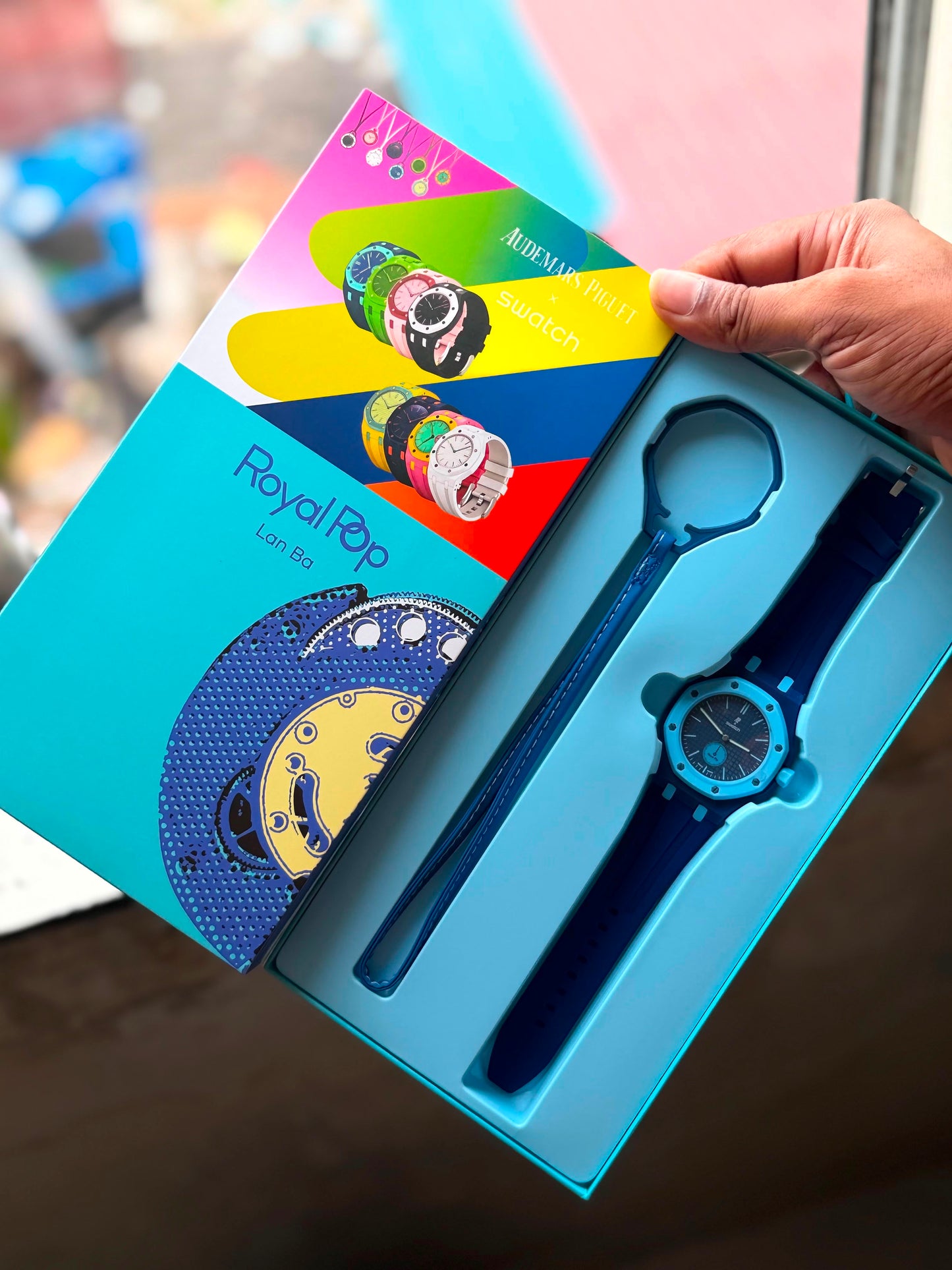 ROYAL POP WATCH BLUE COLOUR FIBER BODY