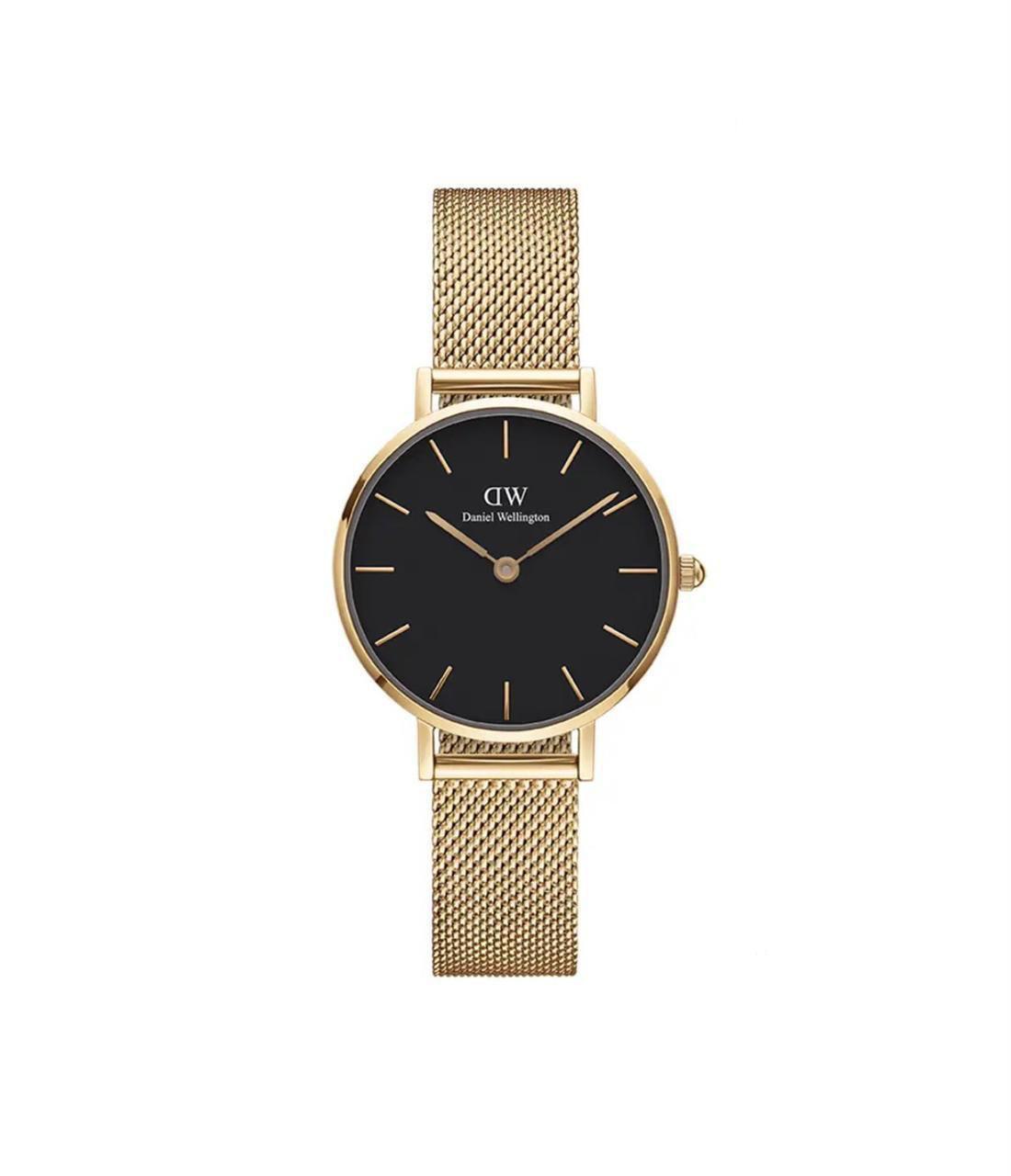 D-W Design 3 Gold Black Womens watch