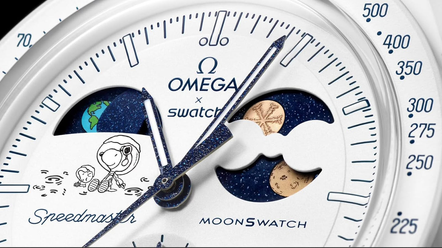 MOON SWAT-CH White Colour Fiber Body WATCH ( 29gm leight Weight Watch )