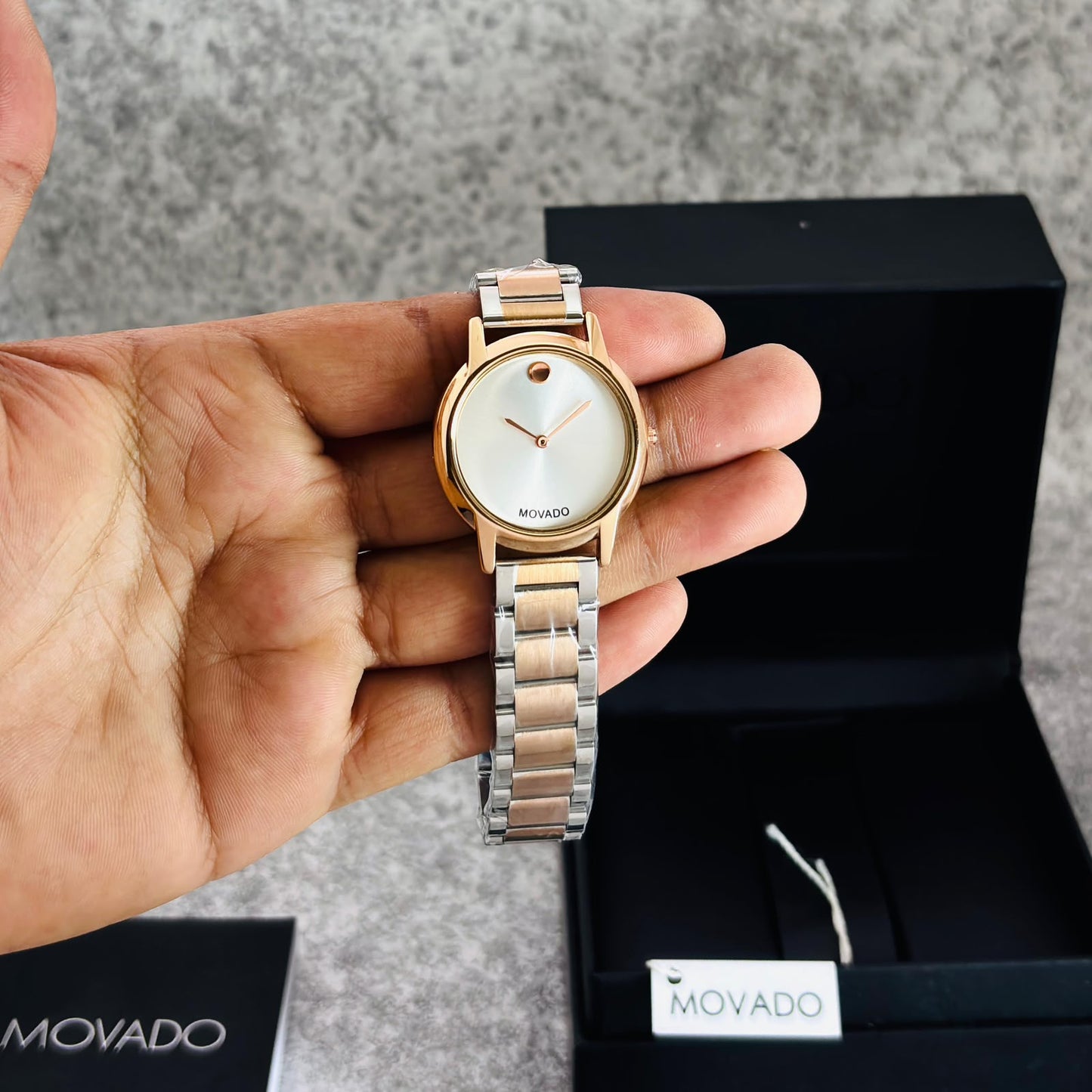 Mowado Two tone white dial Womens Watch