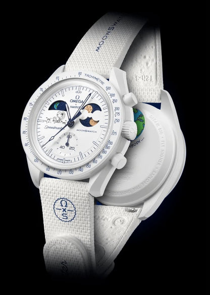 MOON SWAT-CH White Colour Fiber Body WATCH ( 29gm leight Weight Watch )