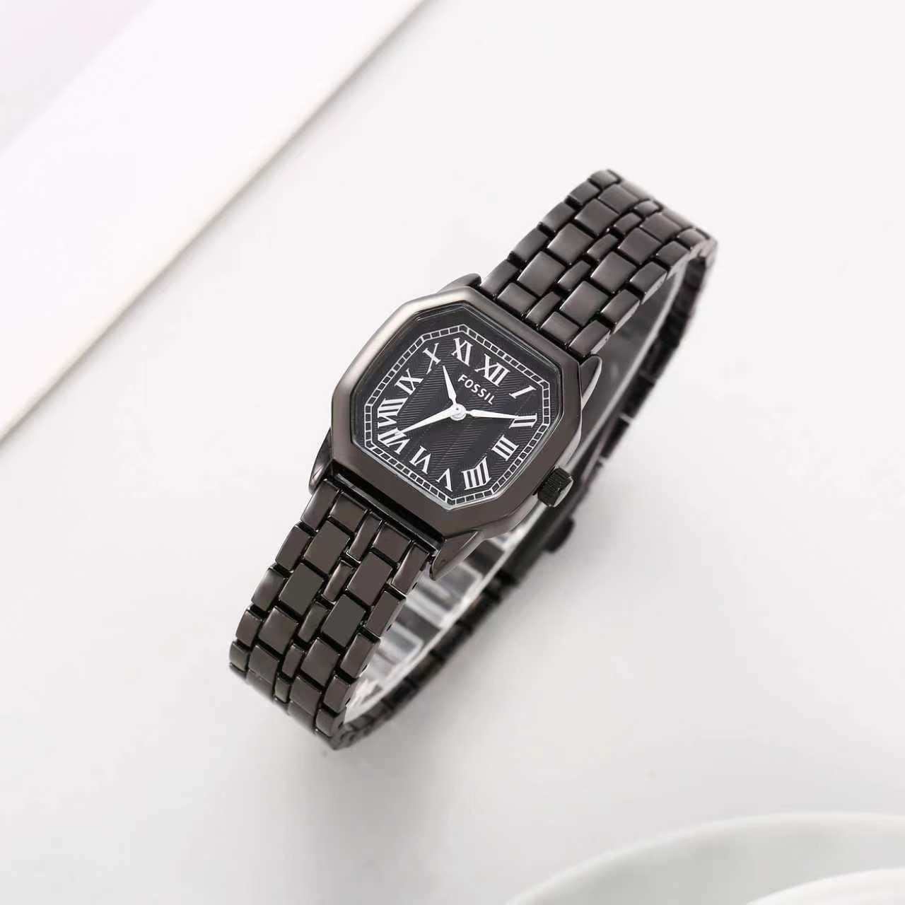 Fos Girls Full Black  Colour New  Roman Design Trending Girls Watch