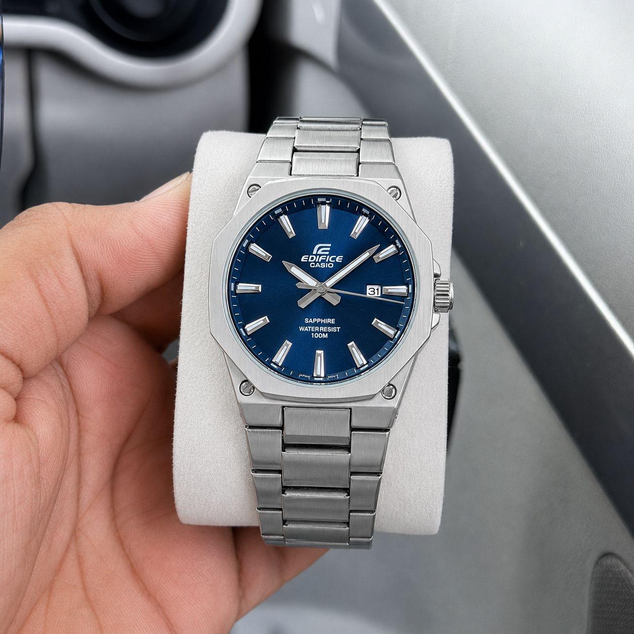EDFICE NEW CHAIN MODEL
SILVER BODY BLUE DIAL