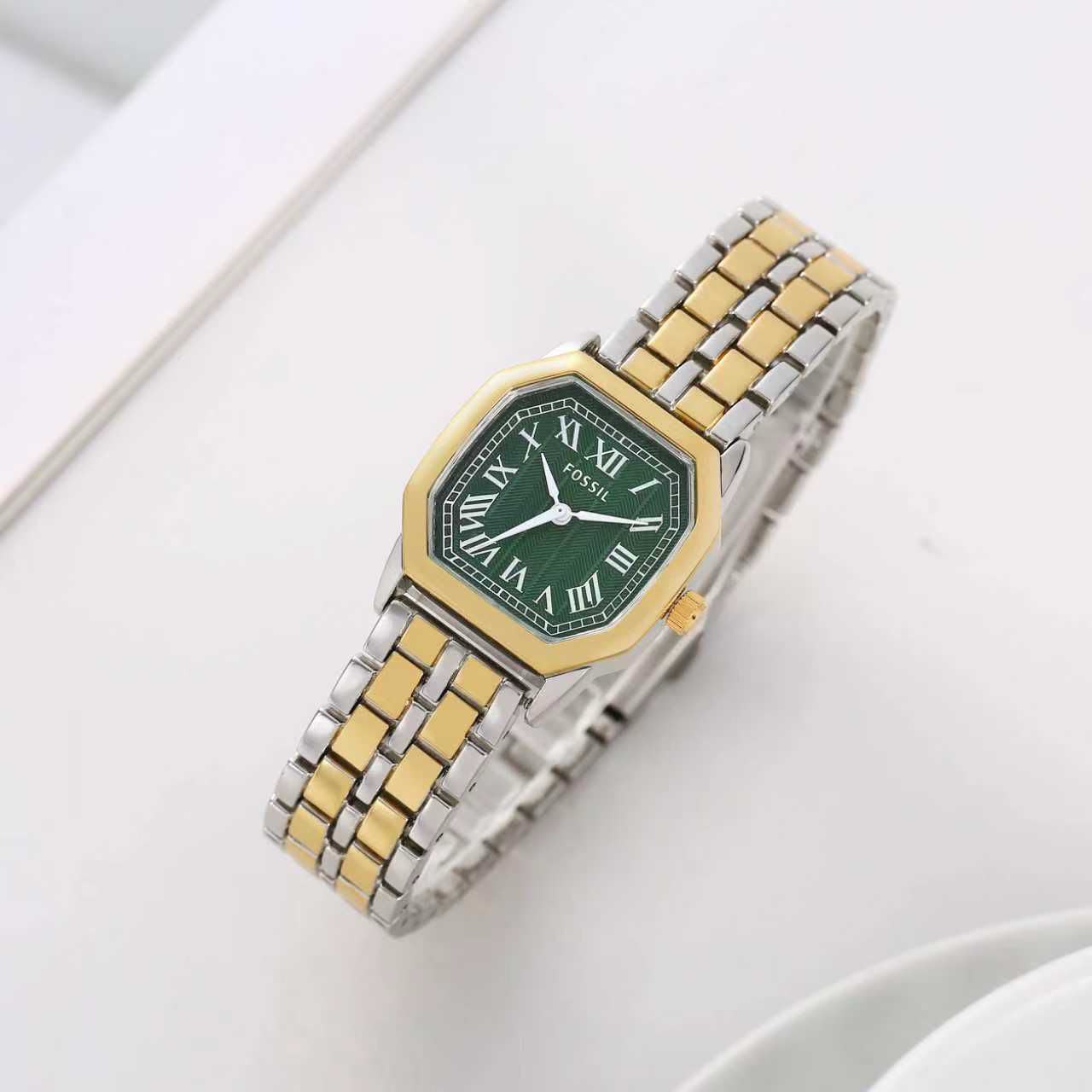 Fos Girls Two Tone Rose Pink  Colour New  Roman Design Trending Girls Watch
