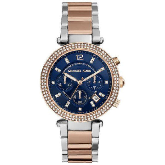 MK GIRLS REGULAR ROSE SILVER Blue DIAL  WOMENS WATCH