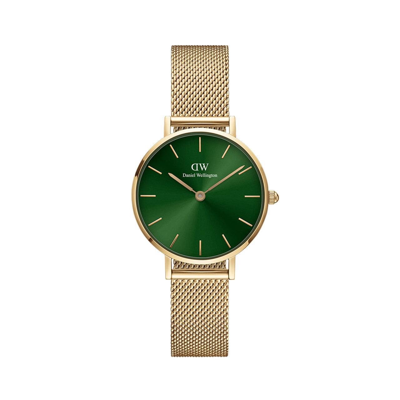 D-W Design 3  Gold  Green Womens watch