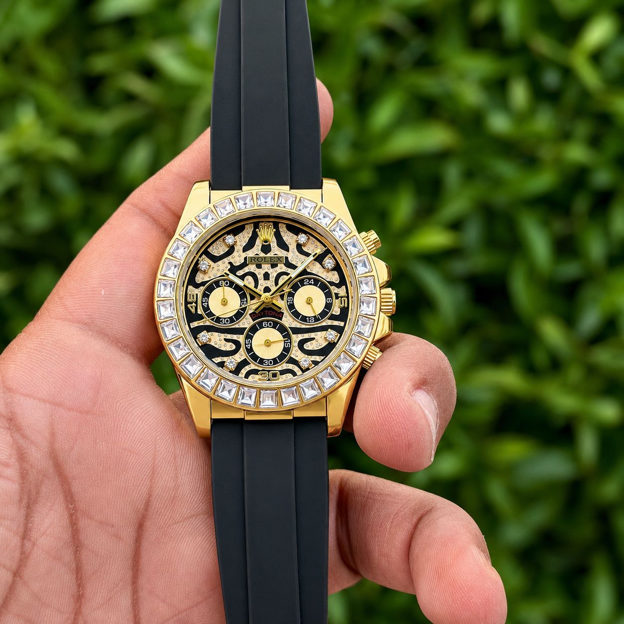 Role Tiger Edition Diamond Chronographic Watch